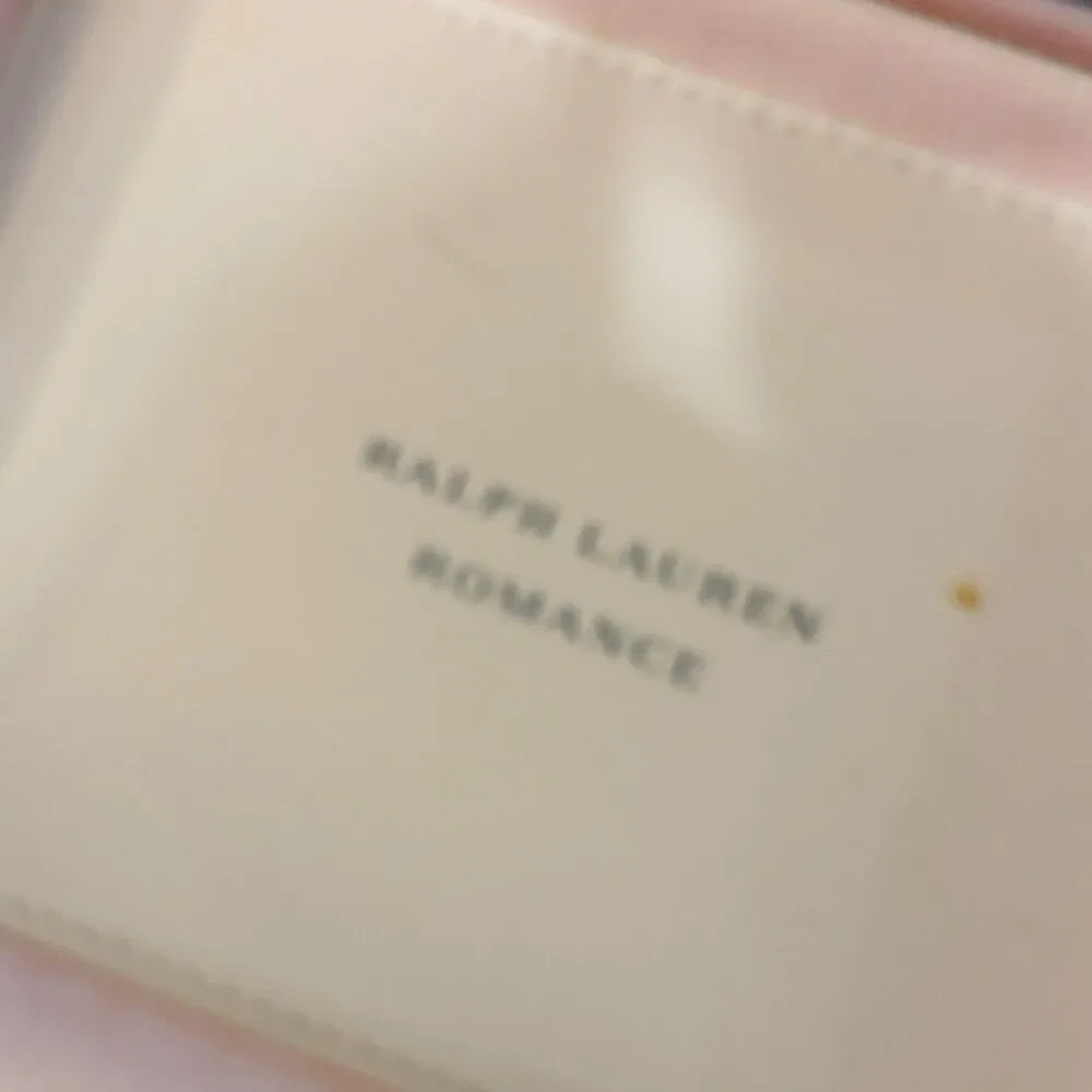Ralph Lauren Romance Cosmetic Travel Case Light Pink Zipper 7x5